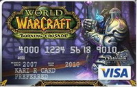 Co-branded creditcard van World of Warcraft
